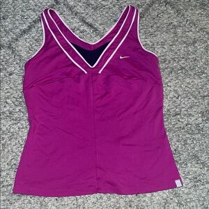 Nike Women's Purple V-Neck Tank Top